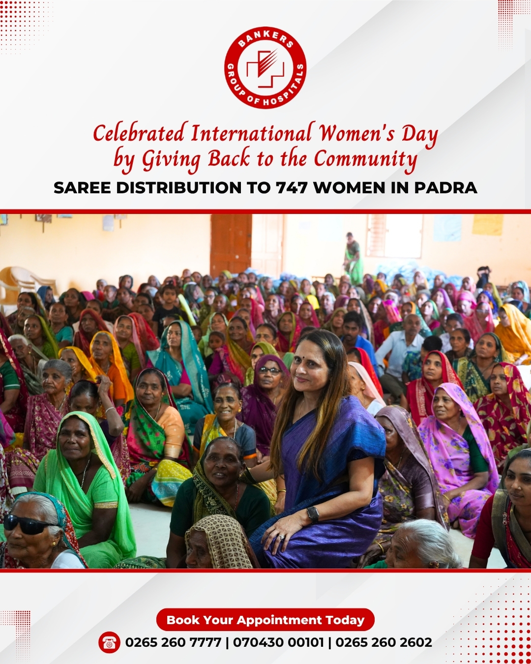 Saree Distribution Drive on International Womens Day